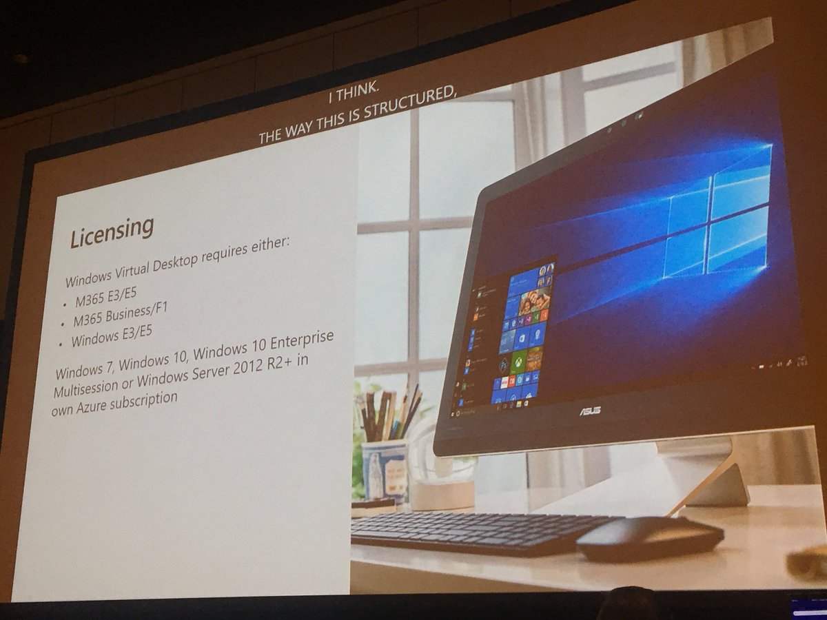 fberson's tweet image. .@RDS4U and @PieterWigleven on Licensing of Windows Virtual Desktop! #msignite #RDmievolved #mswvd