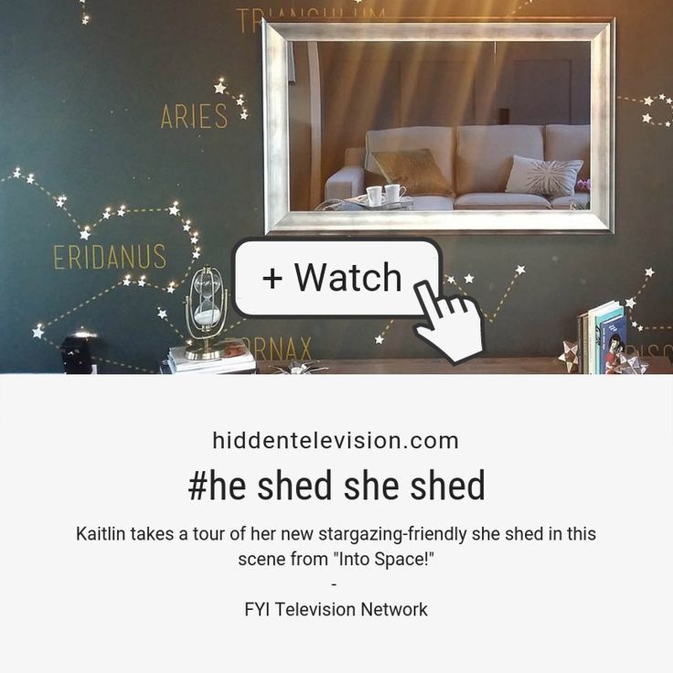 TVmirrors's tweet image. Just Pinned to YouTube Videos: Kaitlin takes a tour of her new stargazing-friendly she shed in this scene from "Into Space!"  #hiddentelevision #mirrortv #dielectricglass ift.tt/2N6HSkM