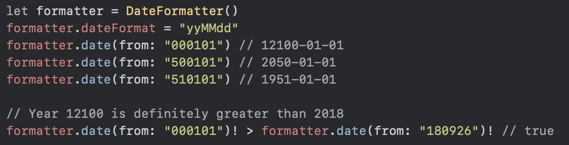 devxoul's tweet image. Interesting Swift DateFormatter 🤔
