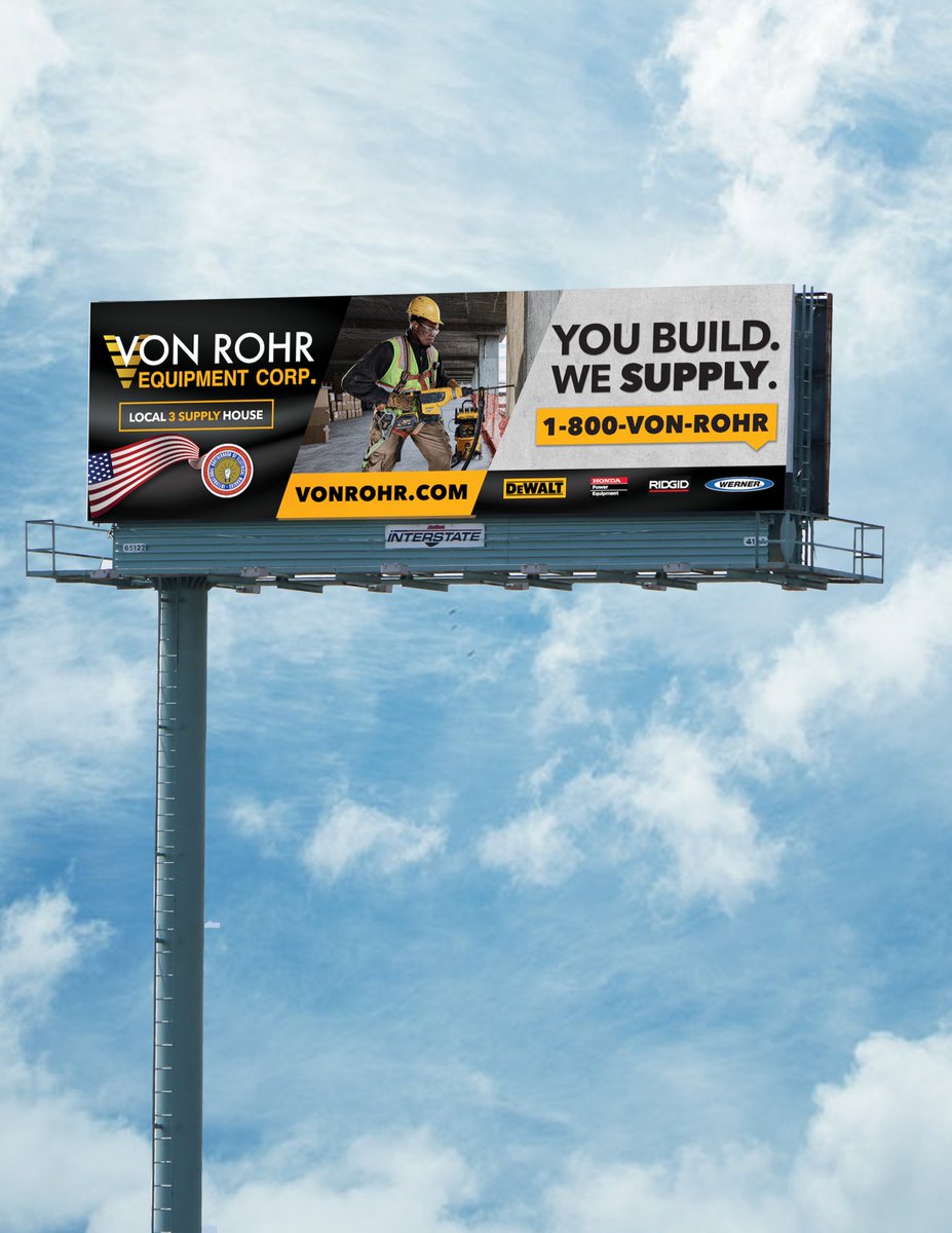 YOU BUILD. WE SUPPLY. Have you seen our #billboard on the #NJTurnpike ?
