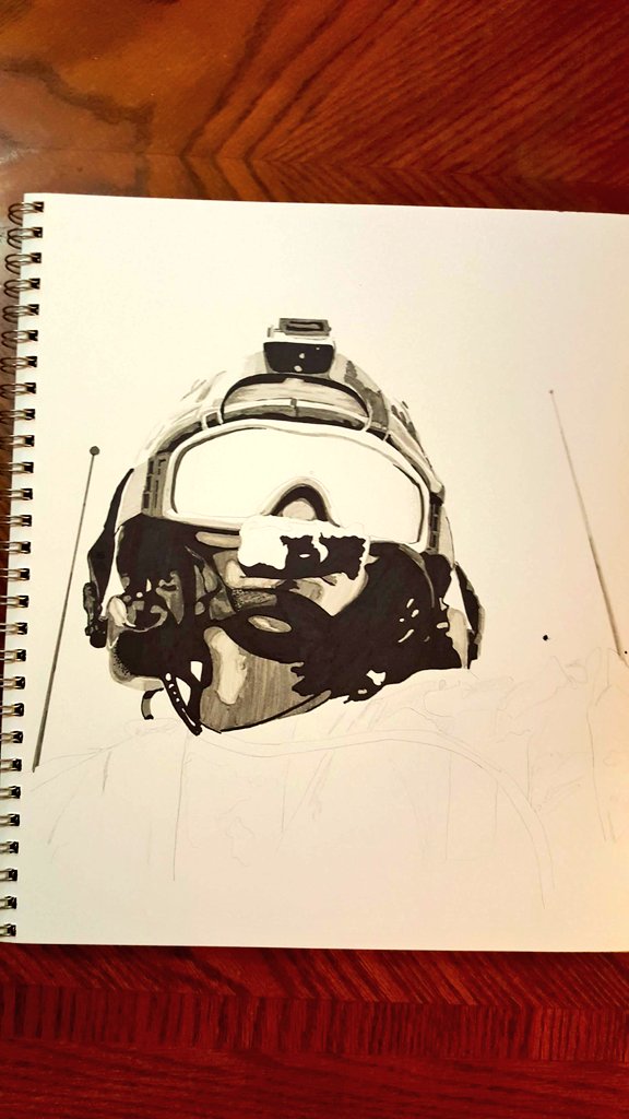 NeiferAydyn's tweet photo. An older photo of working on artwork for #SteelSpiritGallery taking place at Barrie City Hall until Oct 31. Check it out! https://t.co/tl8Tn0nXhD
#MilitaryArt #canadianarmedforces #canadianarmy #canadianmilitary  #penandink https://t.co/tAmHiSRfLW