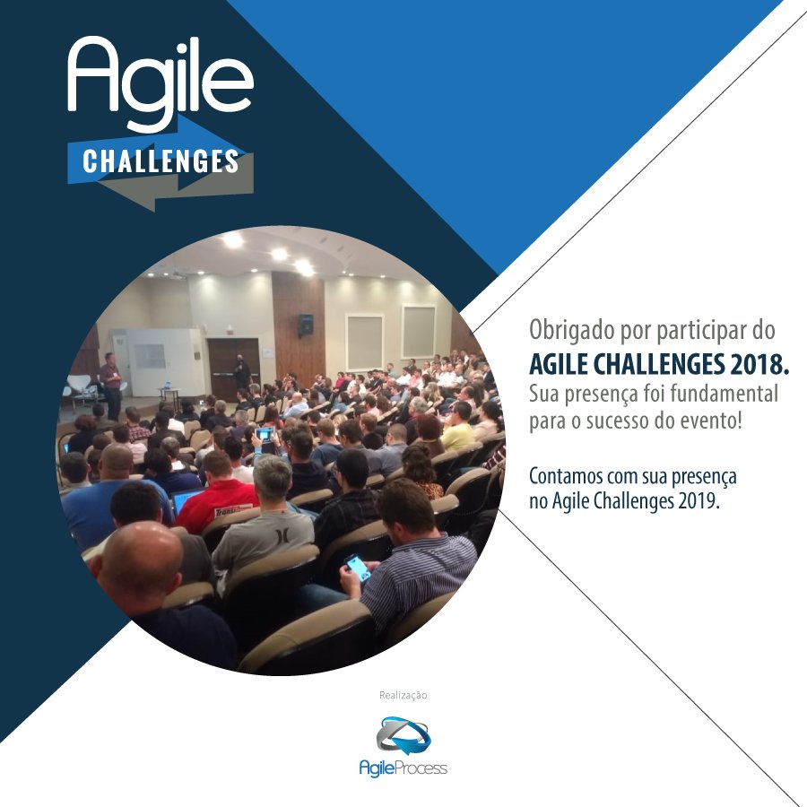 agile_process's tweet image. Nós estamos muito felizes com o resultado do Agile Challenges, por isso agradecemos a sua participação e esperamos te ver no evento do ano que vem! #AgileChallenges
