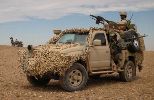 Armored pickup keeps rangers from serious bomb damage 1