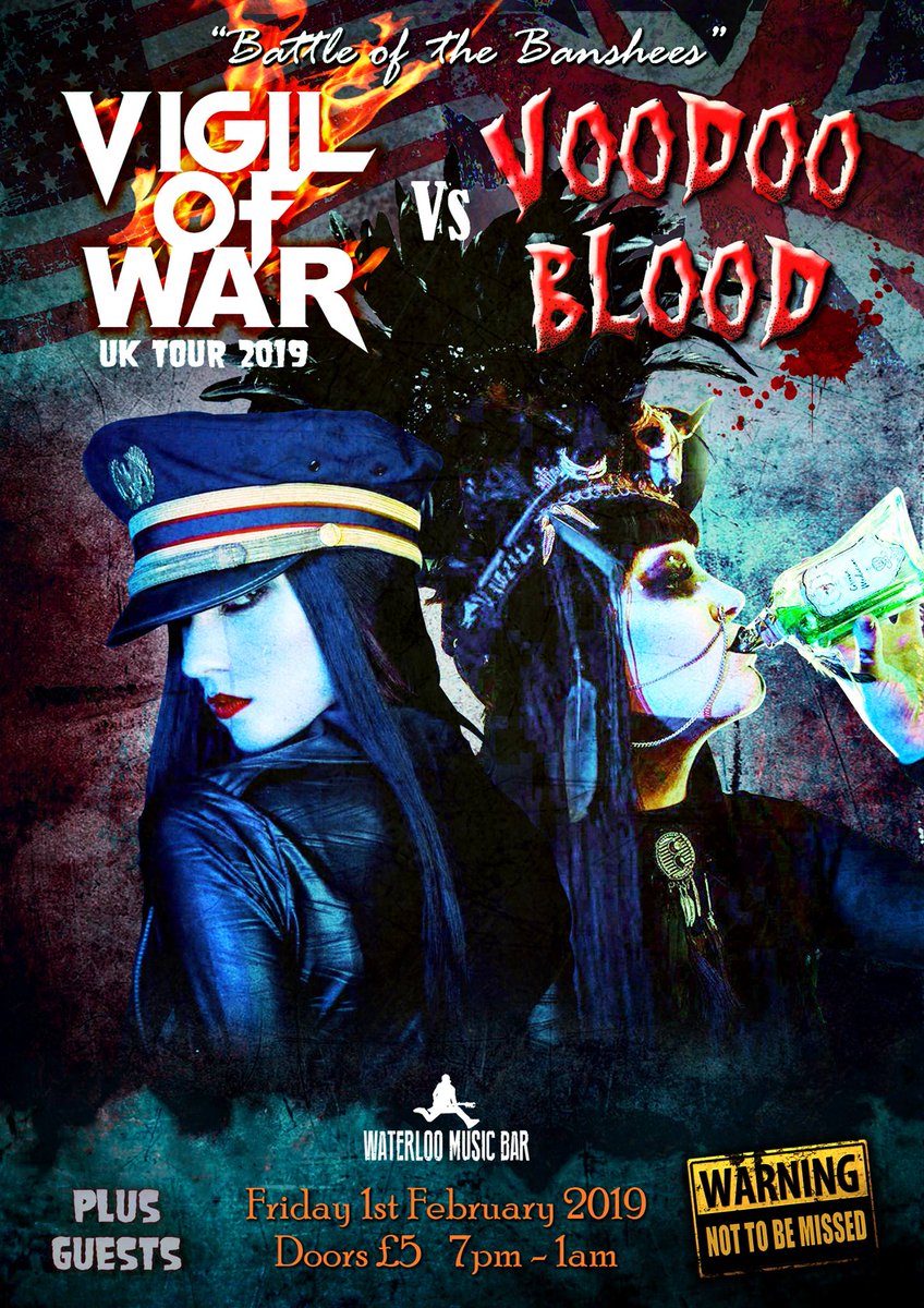 Vigilofwarband's tweet photo. 🇬🇧🇬🇧 BLACKPOOL!! 🇬🇧🇬🇧
Friday, Feb 1st we will be playing Waterloo Music Bar with #VoodooBlood. You mustn’t miss it!! Can it be February already?!👩🏻‍✈️🎸
#VIGILOFWAR #BLACKPOOL #UK #ENGLAND #LIVEMUSIC  #UKTOUR #FEMALEFRONTED #ROCKNROLL  #HARDROCK #METAL #PUNK #PUNKROCK https://t.co/uFcMXN8Kqp