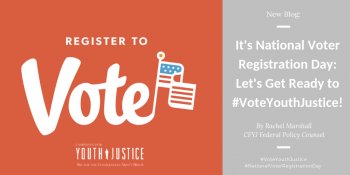 Did you know 3 of 4 people in local courtrooms are in elected positions? That's why it's critical we #VoteYouthJustice this November! Learn more in @justiceforyouth's new blog: bit.ly/2OKqzqZ.  #NationalVoterRegistrationDay #VoteforChildren