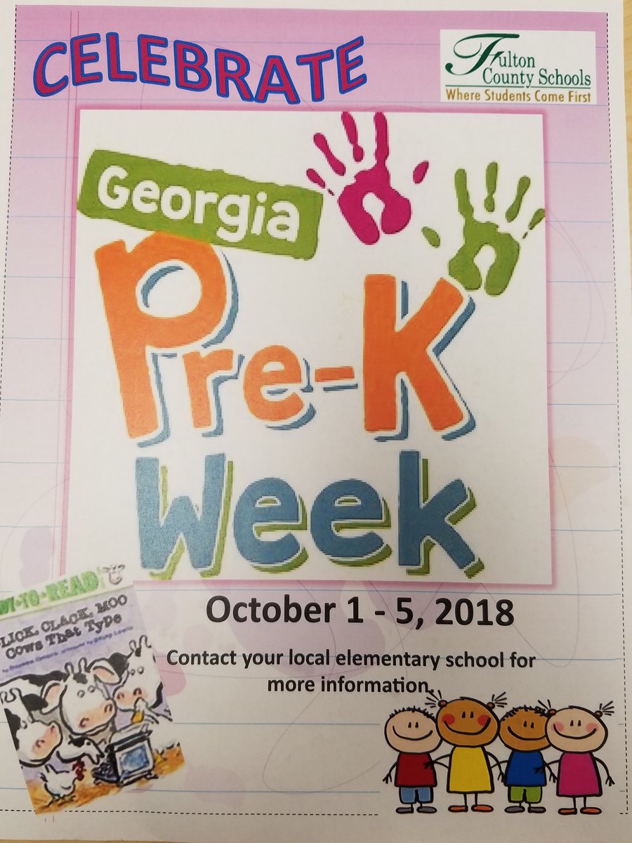 Montreal Bell (@montygb3ll) on Twitter photo We hope you'll join us for #GaPreKWeek in one of our 45 elementary schools <a href="/FultonCoSchools/">FultonCountySchools</a> @JeffRoseSupt We hope you'll join us for #GaPreKWeek in one of our 45 elementary schools <a href="/FultonCoSchools/">FultonCountySchools</a> @JeffRoseSupt