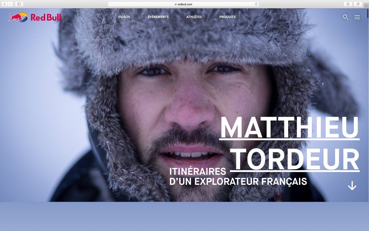 My interview with <a href="/redbull/">Red Bull</a> is on <a href="/RedBullFrance/">Red Bull France</a> homepage. How cool is that? 😎 We’re talking about 7 years of expeditions around the world and about the next one in Antarctica 👉🏻 Read the interview (in French): redbull.com/fr-fr/projects…
