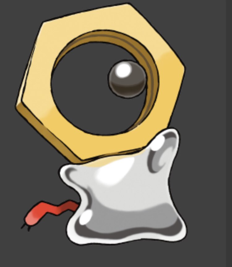 AllThatJazzS's tweet photo. The new Pokémon Meltan. With the power to... melt! @AH_Michael @RayNarvaezJr @AndyTheBlanch @AH_Mike #InternetBox https://t.co/W8xbQd3i8L