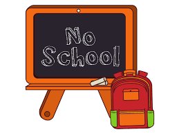 NEXT WEEK...Reminder: 
NO SCHOOL, Friday, 10/5 or Monday, 10/8. Enjoy the long weekend!