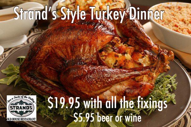 Wednesday night only! September 26. Join us for a delicious dinner.