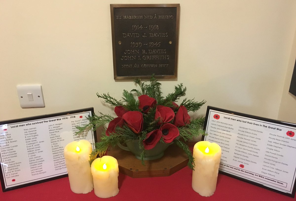 As a culmination of our First World War display, we have a Concert of Remembrance on Sunday 11th November at 7.30pm with Llandovery Male Voice Choir.

Some of the proceeds will go to the Royal British Legion &amp; the event is supported by the Armed Forces Covenant Trust Fund.

🎟 £6