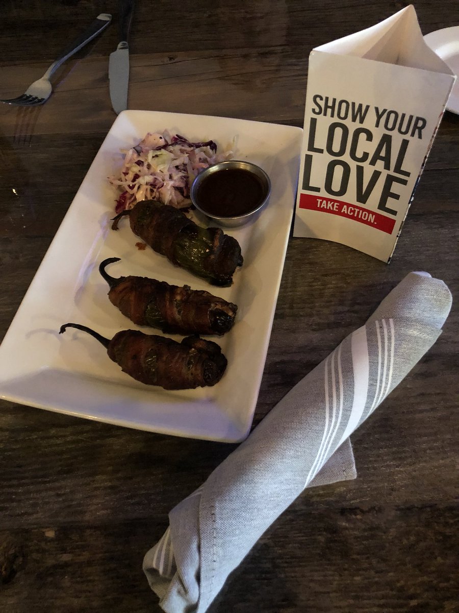 sayatauro's tweet photo. Trish and I had a great dinner at one of our United Way Red Menu restaurants tonight. I recommended the Texas Twinkies! Thanks @PrimeFtmac Prime Test Kitchen. #redmenu #LocalLoveYMM @FMWBUnitedWay @moensandk https://t.co/kh7atPf95Z