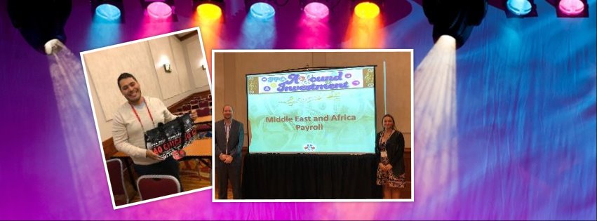 CelergoLLC's tweet photo. Alex V. was the lucky winner at our Middle East and Africa Payroll Session today. Come to our session tomorrow for a chance to win!  #tpconference #celergo #win https://t.co/T1lWX8UUAT