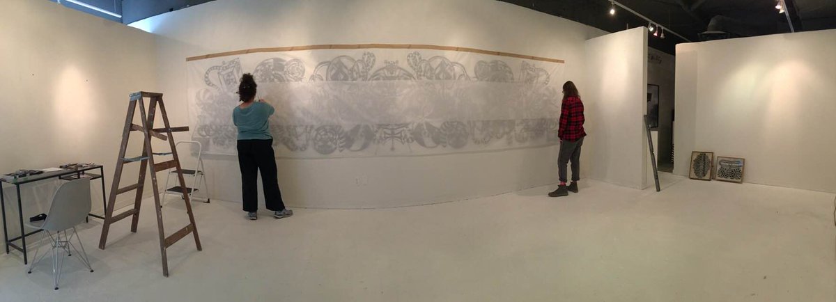 TONIGHT at @backgalleryproj from 6-8 pm is the OPENING NIGHT of the show I'm curating. It's a show featuring #DeborahWargon, Diary of a Leitmotif: lines, contemplations and vibrations.
Everyone is welcome!

#Vancouver #Berlin #paper #art #sculpture