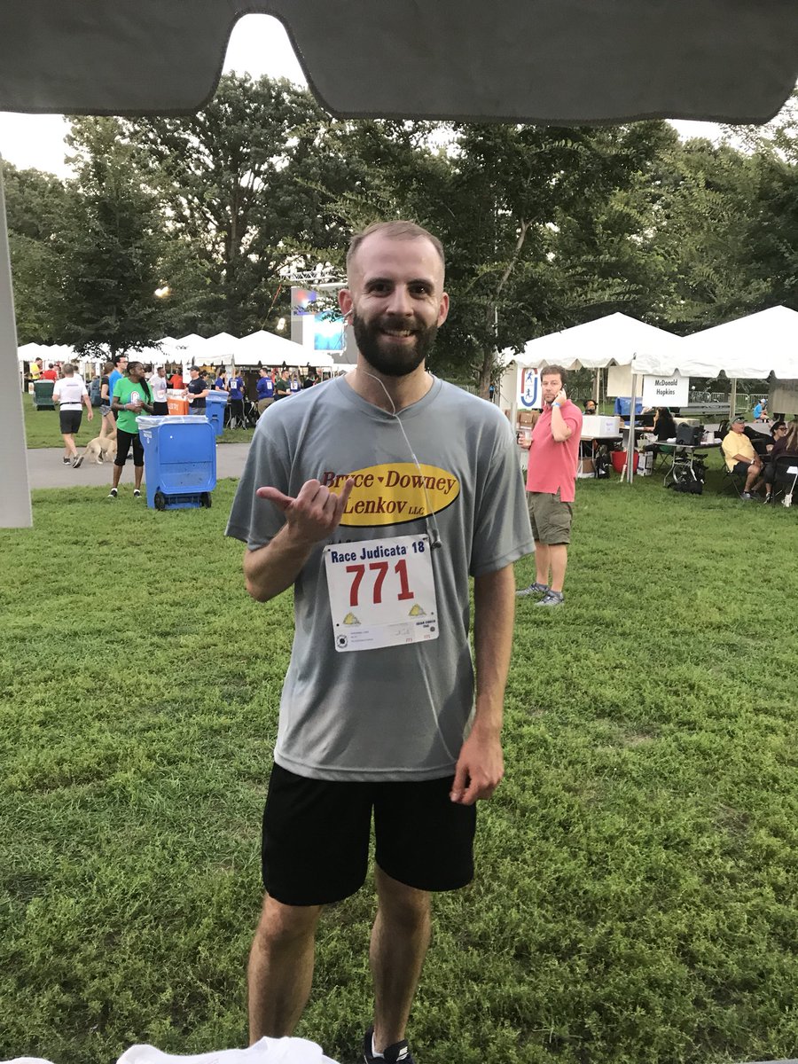 dlmkfirm's tweet photo. Our first finisher! 

#RaceJudicata5k #CVLS @CVLS_legalaid  #bdlfirm #RaceJudicata #sponsor https://t.co/q5phzlc1aS