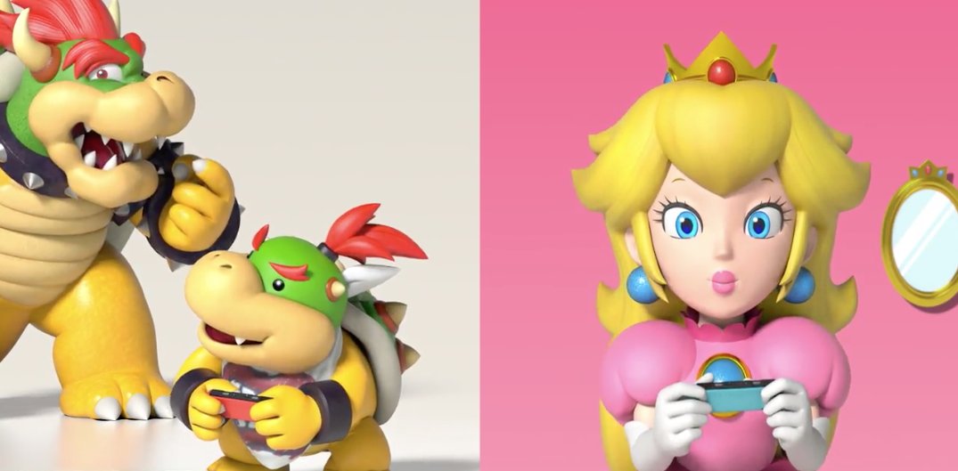 Bowser and Bowser Jr. from Super Mario! So cute!