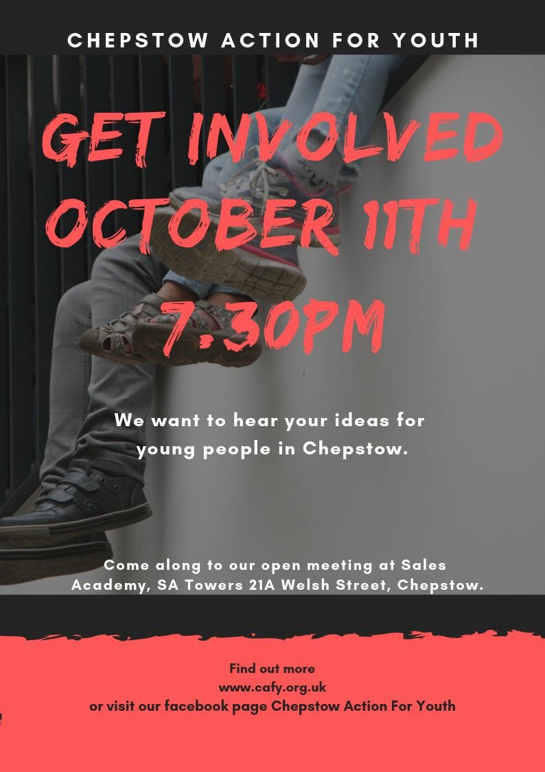 We have a date for our open meeting. Looking forward to some fresh ideas and new members 😀 #charity #meeting #chepstow #youngpeople #voice #community