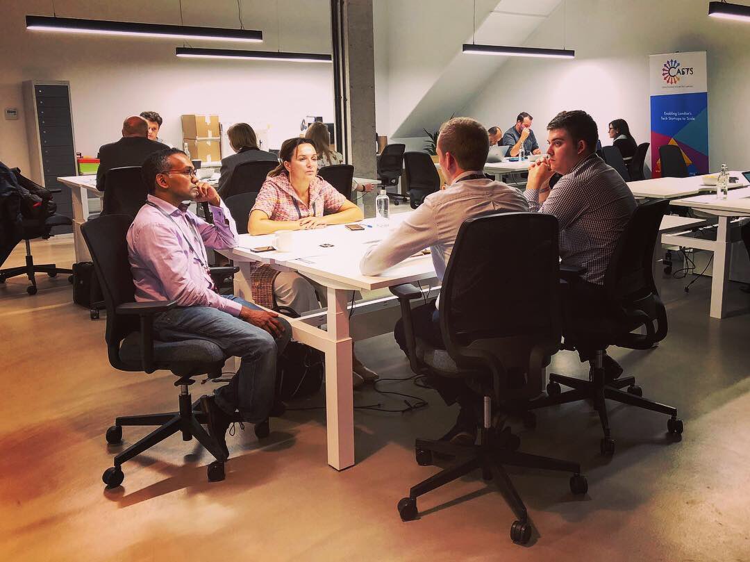 raphcrouan's tweet photo. What a fantastic first day for our @SBCIoT #sbcselectiondays : full house w/ 14 teams / >50 mentors and a lot of really in-depth / passionate conversations ! Just look how happy I am on that 1st picture ! #APictureIsWorthA1000Words #Promising3rdYear https://t.co/s4vim2ml8V