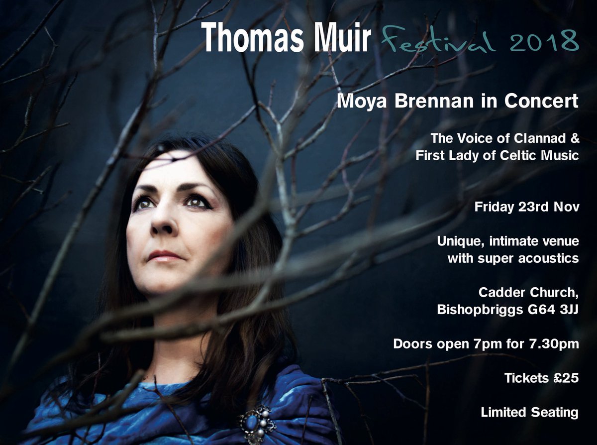 TMuirCoffeeShop's tweet photo. 🎶 Competition Time 🎶
WIN 2 Tickets to this year's Thomas Muir Festival with Moya Brennan - First Lady of Celtic Music. 
Competition closes midnight Monday 17th Sept https://t.co/lm4BAPhE4v https://t.co/FUS3W04Si6