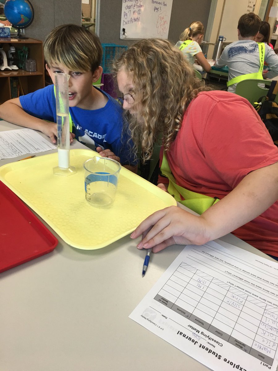 MrsQuadagnoTCS's tweet photo. Calculating the volume of irregular solids, learning how to accurately read a graduated calendar, collecting data, and observing properties of matter! #Explore #5thLearning #5thScience #TCSscience @STEMscopes https://t.co/DEK98FdWH9