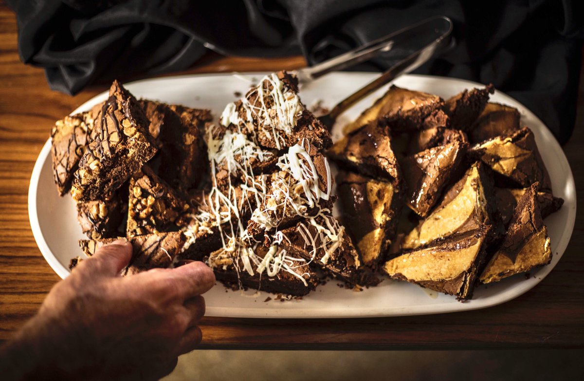 ChefMumsie's tweet photo. Brownie Trio - Triple Chocolate, Turtle &amp; Peanut butter fudge https://t.co/wYvmVpUT6g