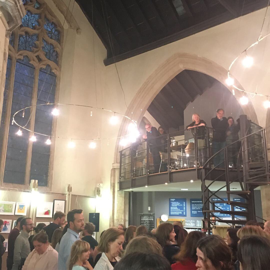 katiebdrawing's tweet photo. Look at all those beautiful books, very proud to be part of this fabulous @ArtofStory2018 exhibition  @michaelhousecafe with lots of @CambSchoolofArt @csacbi alumni! Such a lovely evening and a special community 
#illustration #cbi #macbi #maalumni #childrensbookillustration https://t.co/XoiKDpVLjj