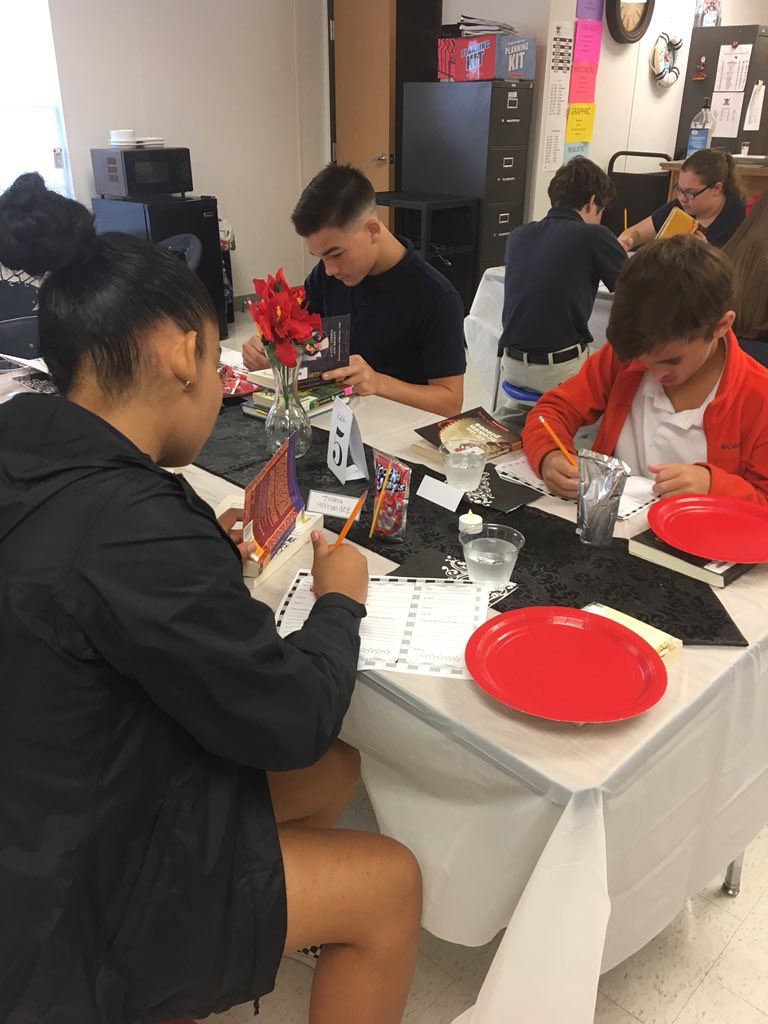 SJH book tasting 2018 was a success! Every student said they “tasted” at least one book they would be interested in checking out at our next library visit! They explored six different genres and 30 different books. <a href="/GoBucsSJHS/">Southside Jr. High</a>