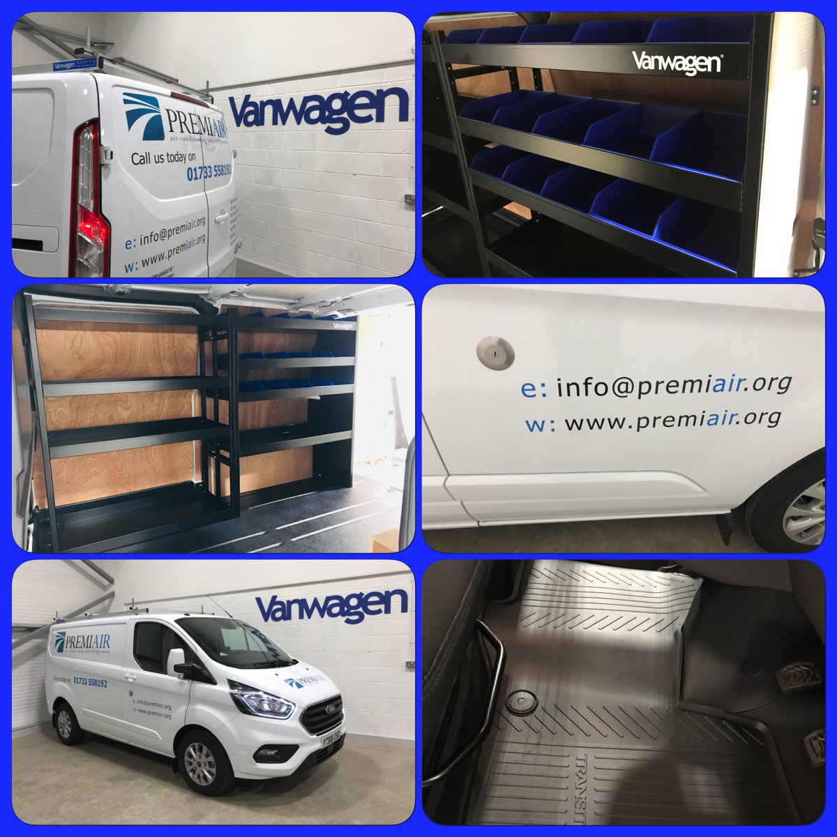 vanwagenuk's tweet photo. #PremiairAirConditioning were very happy with their ‘Vanwagen’ Racking, Roof-Rack, Replock and Rubber Matts (supplied & fitted) this week. 👍🏻👍🏻
#onestopshop #vanwagen #newfordcustom #commercialvehicles #accessories #cv #racking #roofrack #replock #rubbermatts #supportlocal https://t.co/5DccHO7ABR