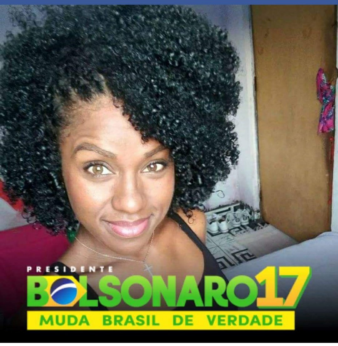 Mulher,negra,Cristã,pobre apoiadora de Bolsonaro? é uma faxista,taxysta,bicicletista,paraquedistas,taxysta mesmo. 

kkk e antes que eu me esqueça,eu sou livre para votar em quem eu quiser! kk é 17 #MulheresComBolsonaro 
#TmjComBolsonaro17