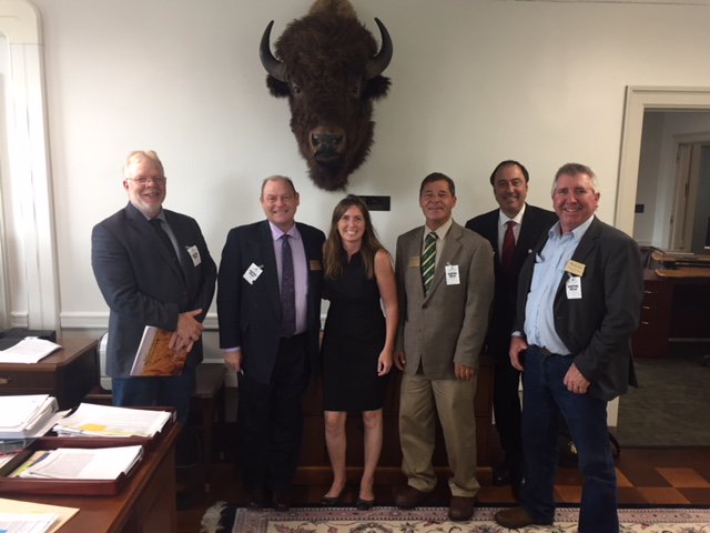 NDGrainGrowers's tweet photo. Awesome meeting with the @Interior Principle Deputy Assistant Secretary, @NDSU alumni &amp; huge Bison fan Andrea Travnicek! #YouRaise. #WeRepresent. https://t.co/XNdpwoNOlk