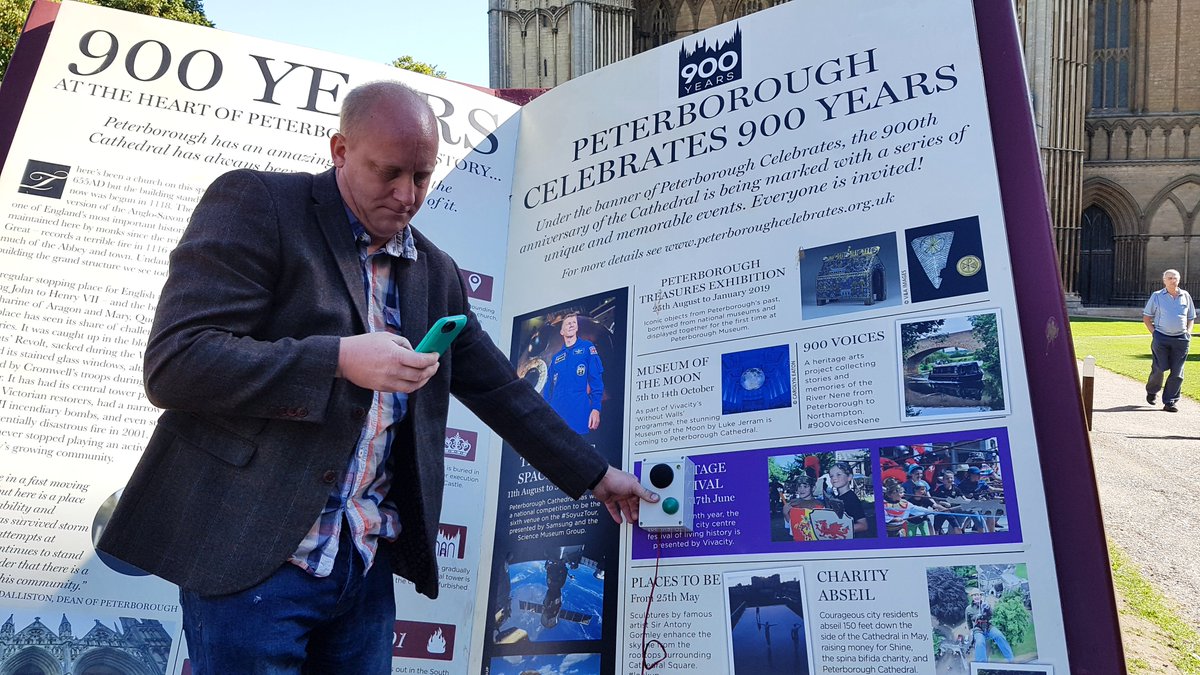 121productions's tweet image. Been getting the audio recording device and artwork sorted out for #900VoicesNene in the giant book for @pborocelebrates 
made by Neil Gavin in preparation for @NeneFestival - its all about #heritage, #stories, #wellbeing and #communities just what we love to do.