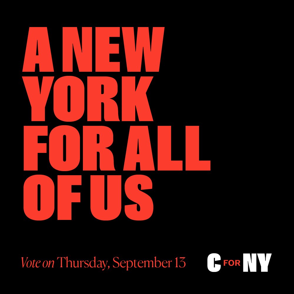 "A New York for all of us."