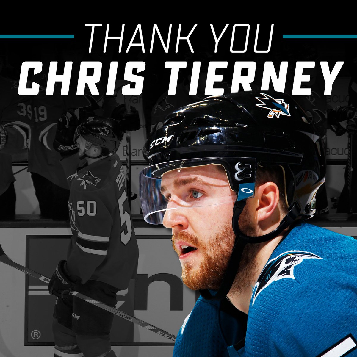 SanJoseSharks's tweet photo. Thank you @tierney71 and @ddems2! For everything both of you have done on the ice and in the community. 

We wish you all the best with the @Senators! https://t.co/AfxFleHmf9