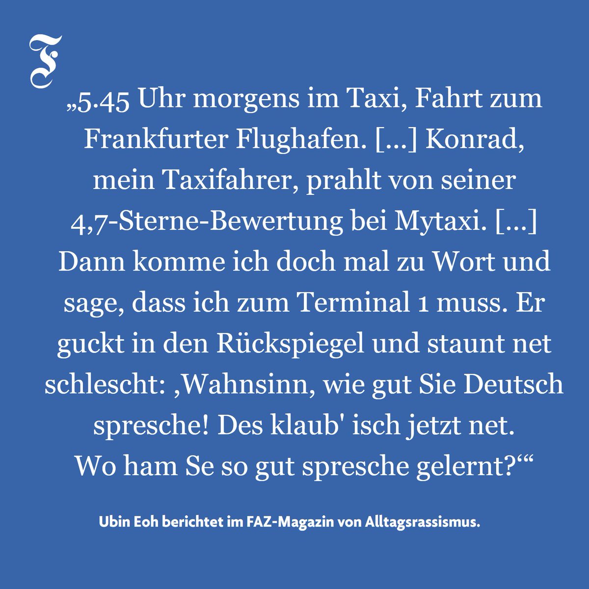 Frankfurter Allgemeine (@faznet) on Twitter photo Komplimente fürs akzentfreie Deutsch, Beschwerden übers asiatische Essen, unverfrorene Anmache: <a href="/ubin_eoh/">Ubin Eoh aka Kim Jong Uwe</a> muss sich einiges anhören. buff.ly/2CRplJa #MeTwo Komplimente fürs akzentfreie Deutsch, Beschwerden übers asiatische Essen, unverfrorene Anmache: <a href="/ubin_eoh/">Ubin Eoh aka Kim Jong Uwe</a> muss sich einiges anhören. buff.ly/2CRplJa #MeTwo