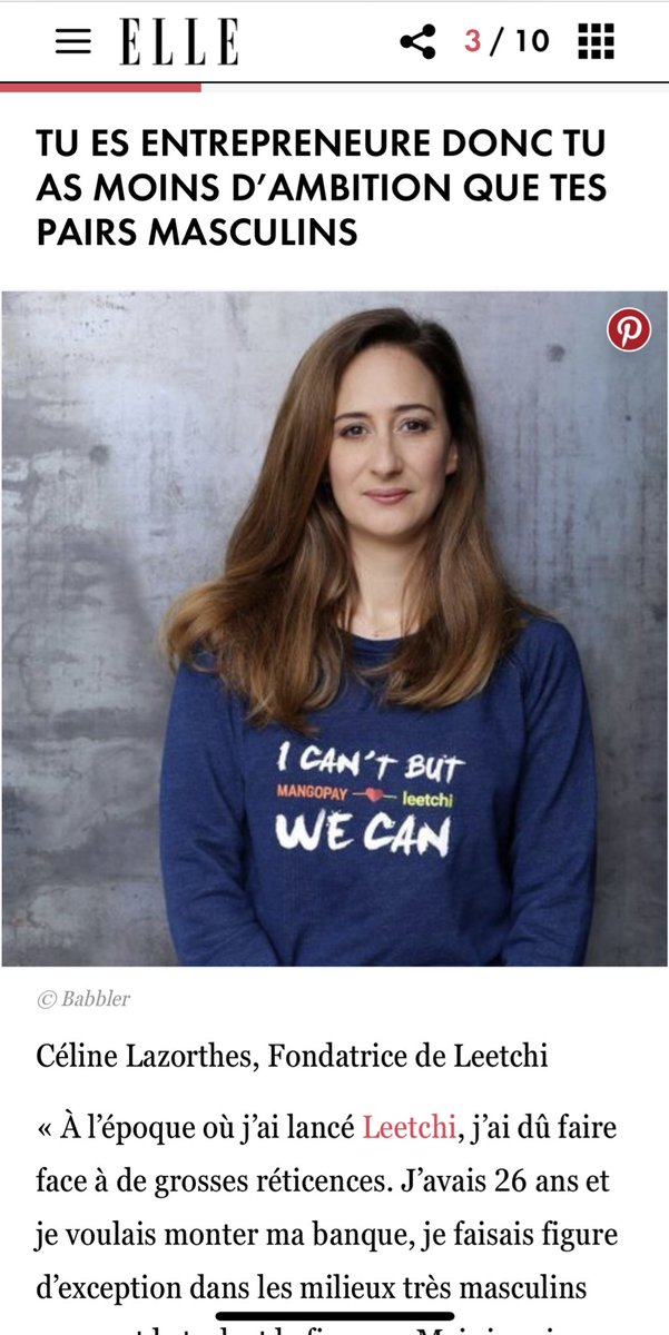 « Tu es entrepreneure donc.. » On s’attaque aux clichés sur les femmes entrepreneures dans <a href="/ELLEfrance/">ELLE</a> 💃🏽💪🏽 m.elle.fr/Elle-Active/T-…