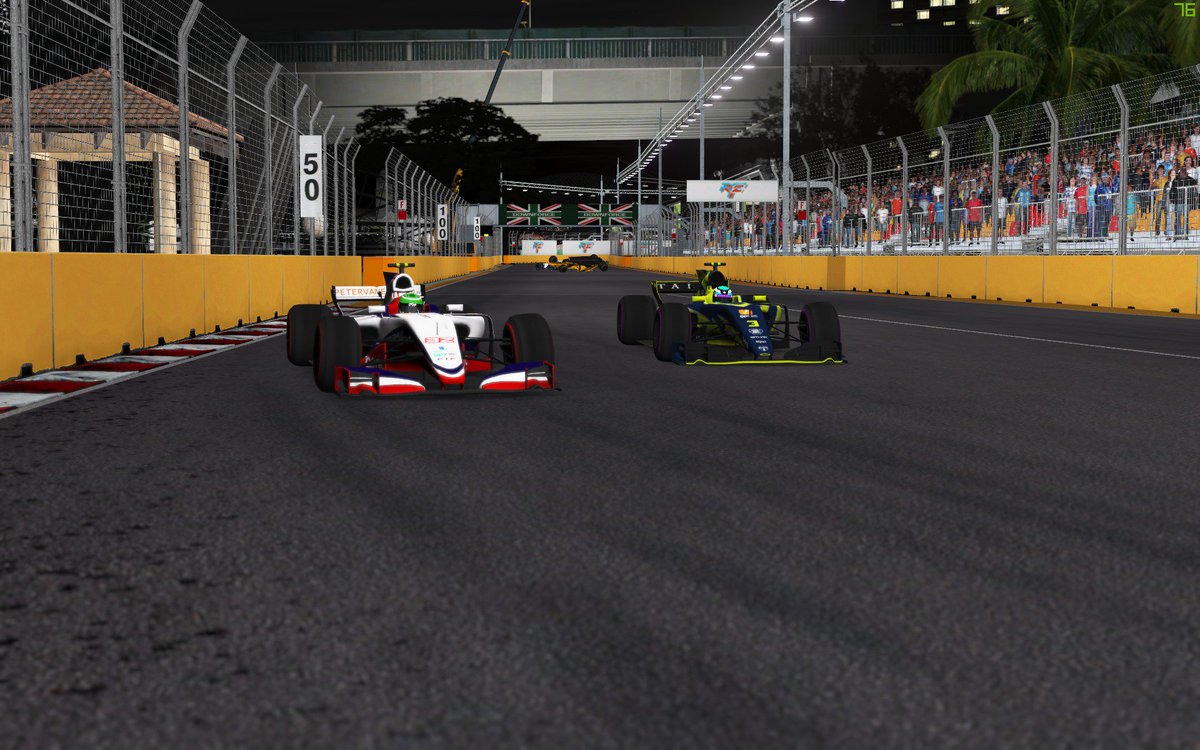 FTFSimRacing's tweet image. After starting P6 and P10 in a chaotic race in @GPVWC Superleague we come back with a fair haul of points in P9 with Mark.

Unfortunately Michael got suspension damage in a crash and had to DNF