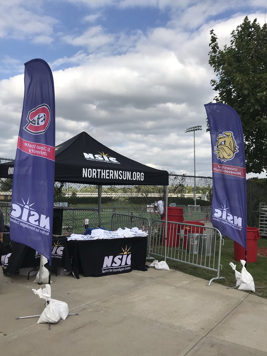 NorthernSunConf's tweet photo. All set up for #NSICDay. Big thanks to @SPXSports for the display items (tent, tablecloths, flags)!
Stop by and say hi if you’re at the game! If not, watch on @MidcoSN.
#BattleForTheBone #NSICTNF https://t.co/5pzSZC4RdL