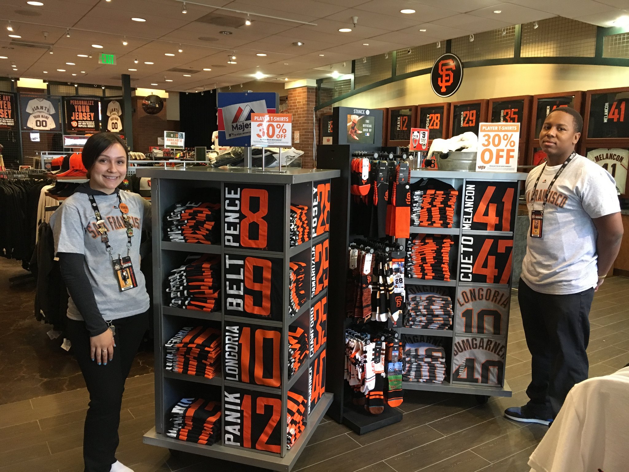 Giants Dugout Store on X: 3️⃣0️⃣% OFF ALL PLAYER T-SHIRTS! Swing by our  Walnut Creek Dugout Store and enjoy this spectacular deal! #SFGIANTS   / X