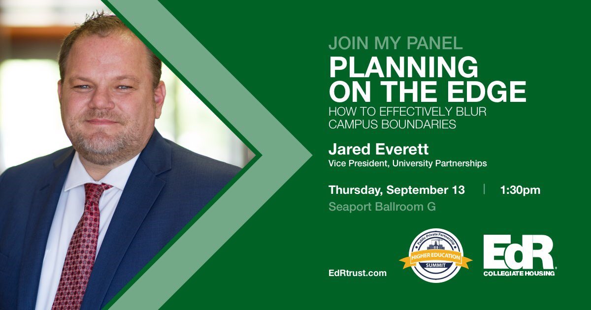 edrtrust's tweet photo. Wrap up your #P3HigherEd Summit by leaning planning strategies with #TeamEdR’s Jared Everett. https://t.co/4jtCxZwv7c