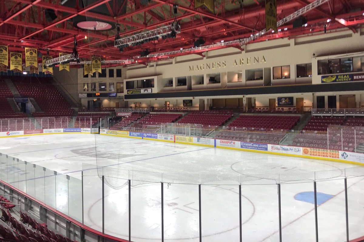 SFHSCounseling's tweet photo. On the road w/ Ms. Fox @UofDenver, home to one of the best study abroad programs in the nation and where classes take on a global view. Hockey fans love the #DUvsCC Battle for the Gold Pan, where the 8x NCAA D-I champs play in one of the best college rivalries #SFHSDiscover https://t.co/rx17YnZBOe