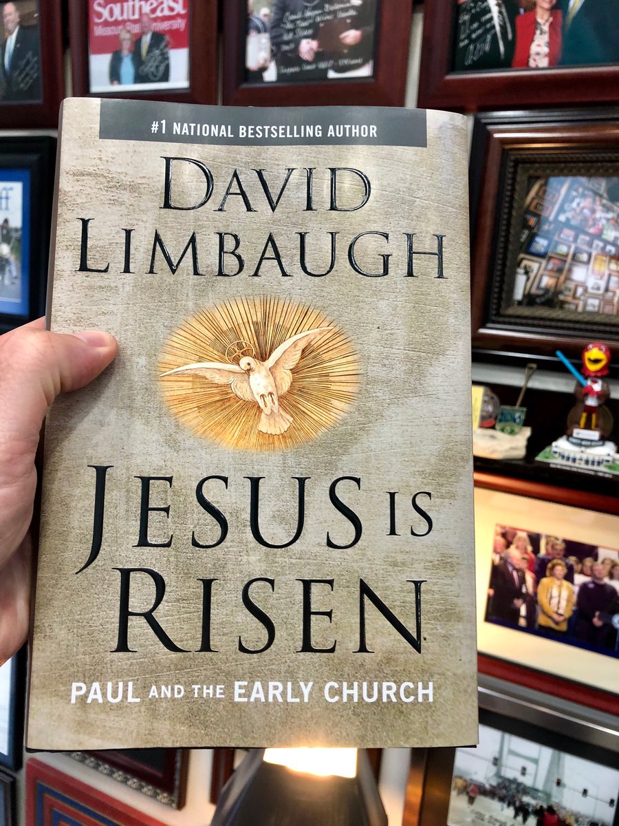 Author and friend, David Limbaugh, dropped off his newest creation- David is such a gifted researcher and author and committed to pursuit of the truth! Thanks my friend! #jesusisrisen