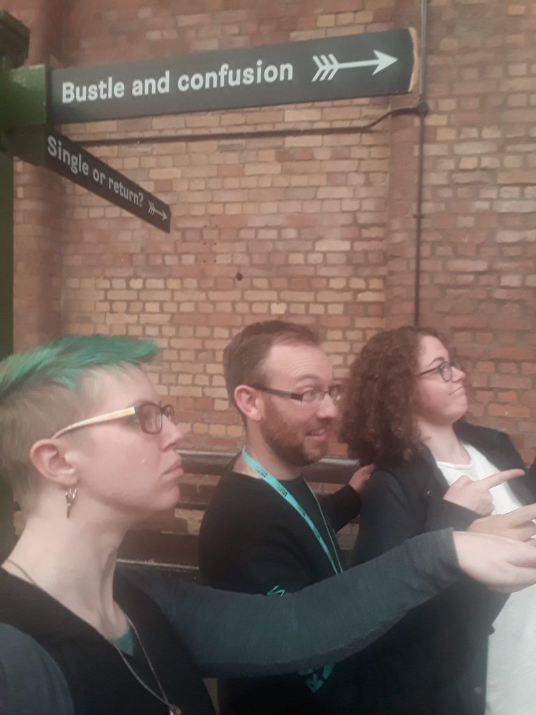 Roe_a_deer's tweet photo. Heading for your normal average Explainer day @railwaymuseum with Ollie and  @hannahroseSC from @sim_manchester . Representing @mediamuseum at our finest. https://t.co/0yPrlQ5Vbr