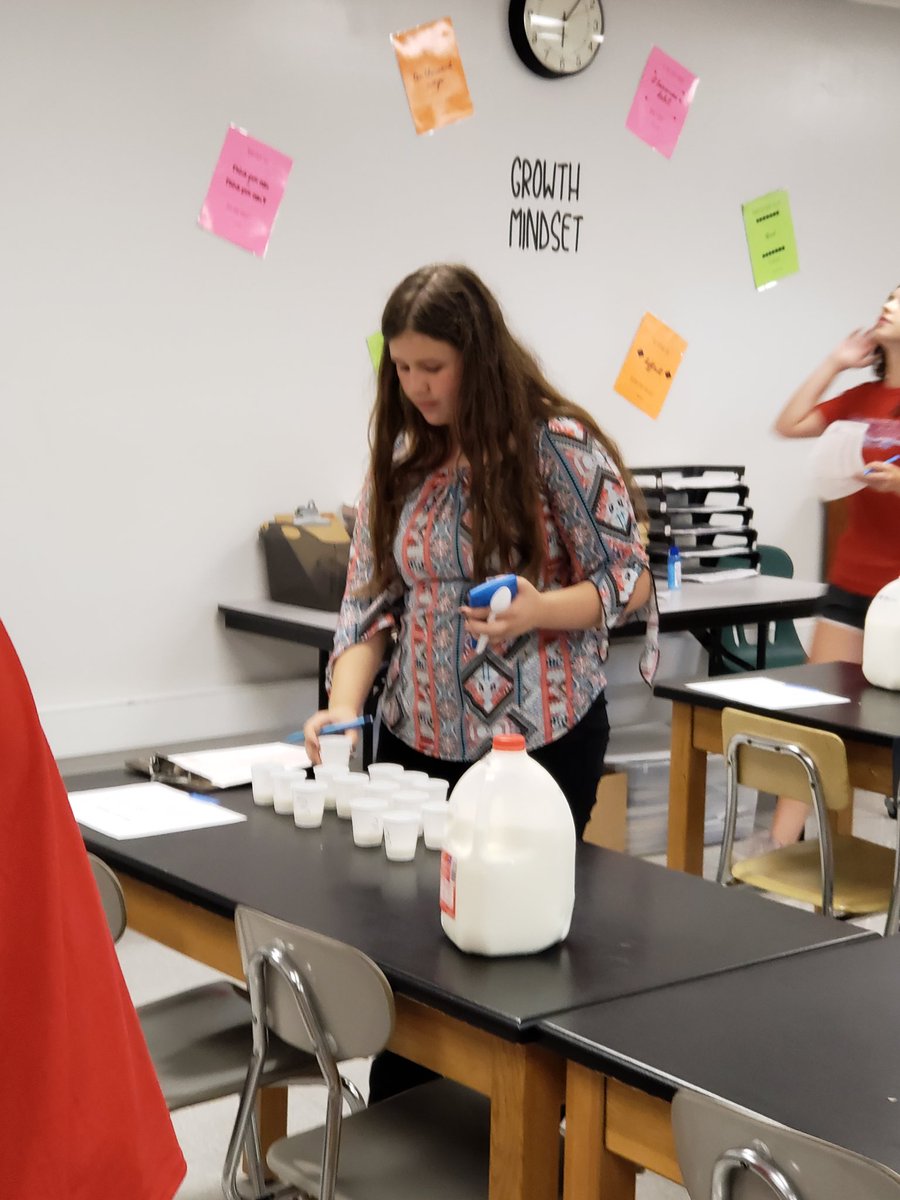 FfaRipley's tweet photo. Jr High FFA Milk Quality Products team testing milk samples at Area 1 contest. #learning2grow https://t.co/WbDnEALPUm