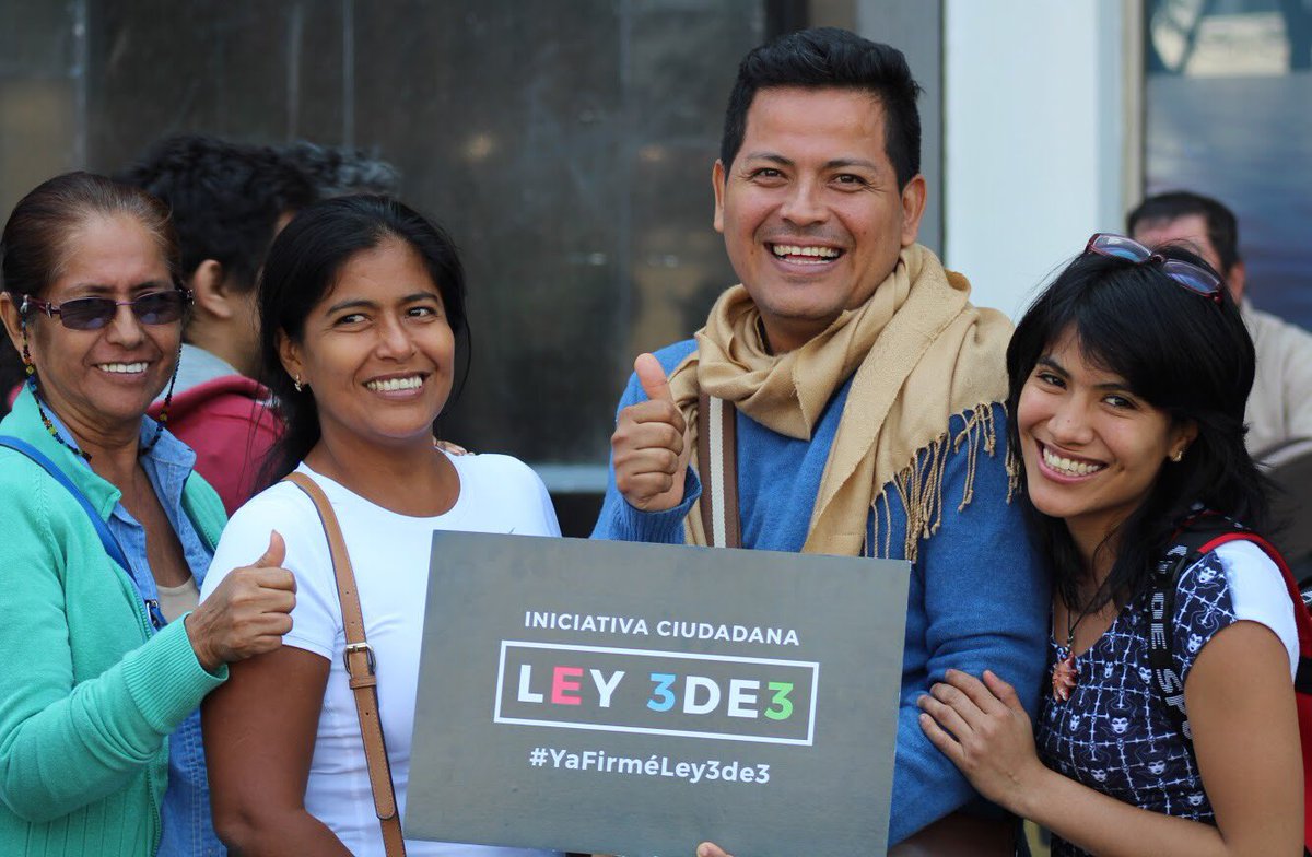 Organizaciones civiles, académicas y empresariales de todo el país logramos que #3de3 fuera una obligación para nuestros servidores públicos.