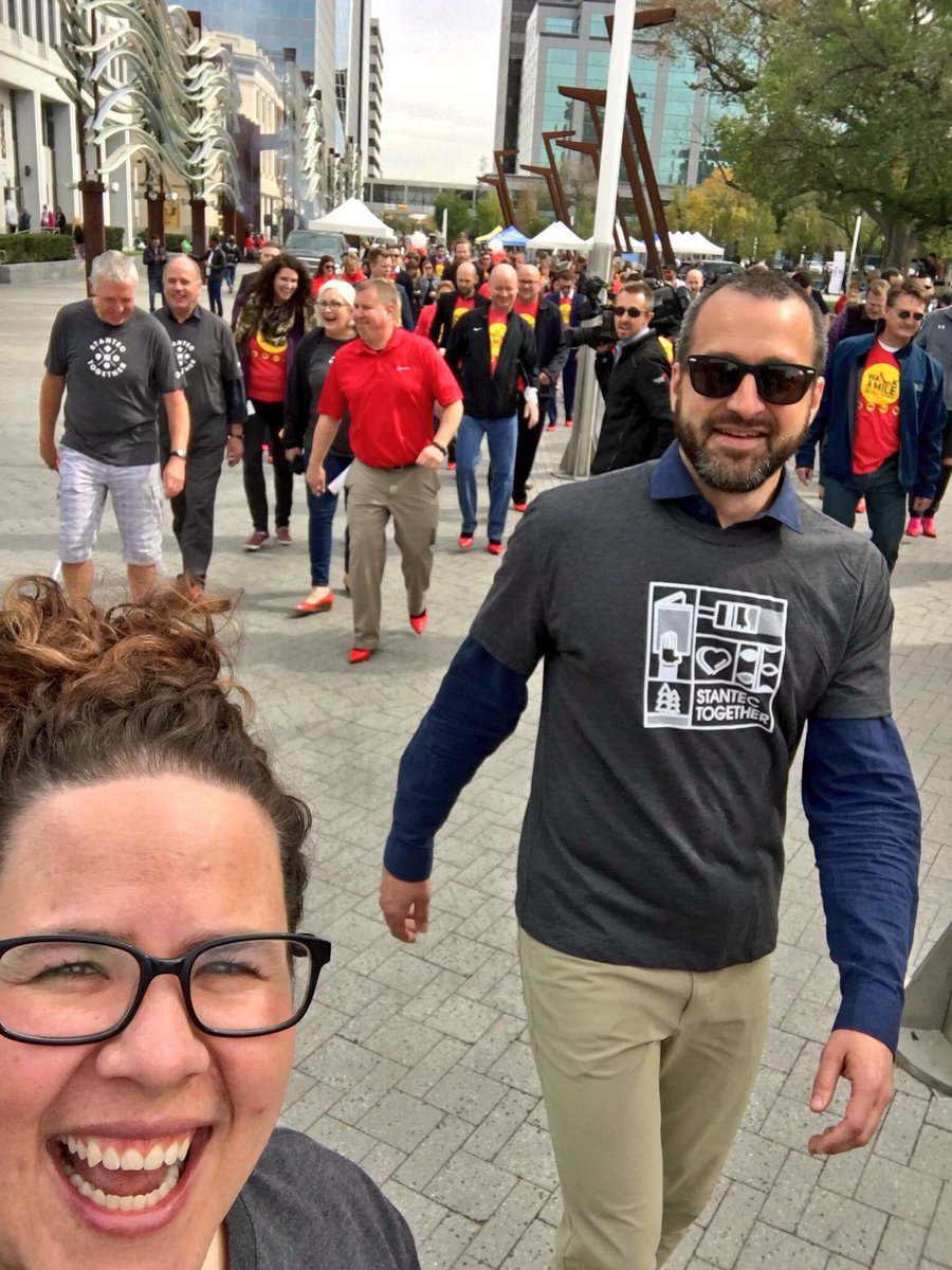 terri1amb's tweet photo. Congrats @YWCARegina on a great Walk A Mile event! @Stantec was proud to support this event. Supporting women, supporting our community, together we can make a difference! #WAMRegina #StantecTogether #StantecRegina #thoseheels https://t.co/4Anf9EDlD5