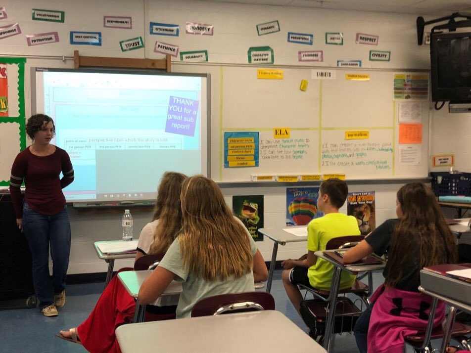 mapletonproud's tweet image. 8th grade students spoke to the 7th grade classes today about their experience at Young Astronaut Day at NASA last year.