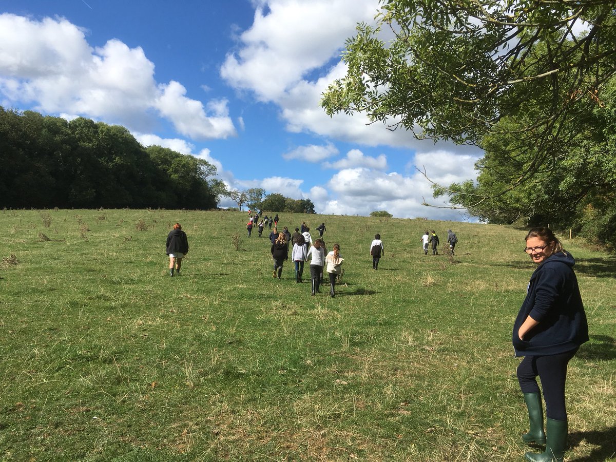 Prior_Weston's tweet photo. Up the hill and down again - Tower look for a cow free hill to roll down and get a geography lesson on the river Severn and the Welsh border on@the other side . #Towerclass @Wick_Court @farmersforaweek https://t.co/xVngxSzsnM