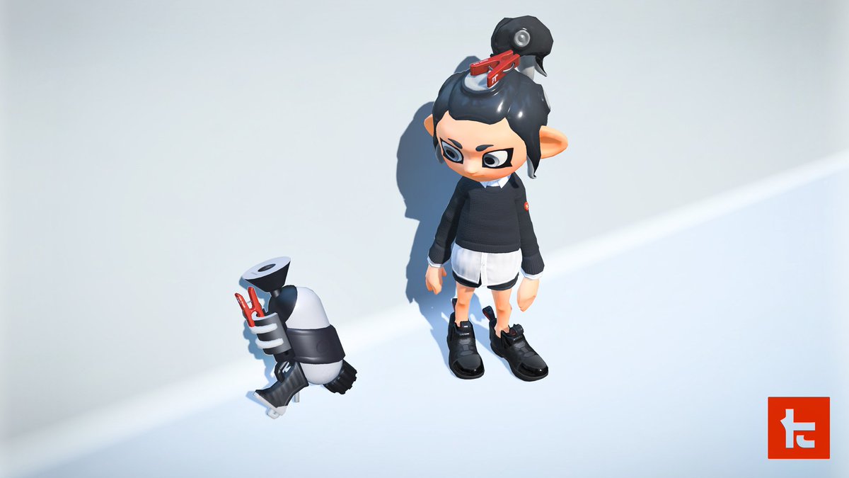 Splatoon スプラトゥーン Twitter पर これは ベッチューコレクション おなじみのブキの サブ スペシャルの構成が変わった 別注品 で ギアブランド タタキケンサキ によるモノトーンの配色と 赤い洗濯バサミが目印だ べッチューコレクション第1弾は