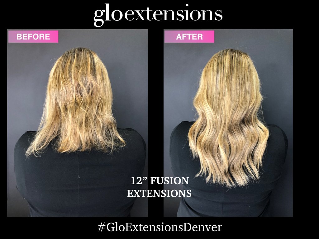 You don't need 24' extensions to make your hair look luxurious! These 12' Fusion Extensions made this clients style longer, fuller, and added that extra #WOW when she walks down the street! Like The Look? Book your consultation today and take the first step to a great new style!