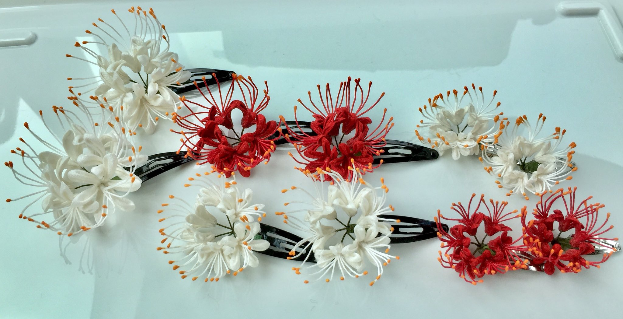 Puppenheimcraft ラヴィドリュクス委託中 בטוויטר つまみ細工の髪飾り 彼岸花 紅と白は大中小のサイズあり 1つ4000円 青緑は大のみ 1つ40円 アイドール名古屋 Puppenheimcraft ラヴィドリュクス委託中 בטוויטר つまみ細工の髪飾り 彼岸花 紅と白は大中小のサイズあり 1つ4000円 青緑は大のみ 1つ40円 アイドール名古屋